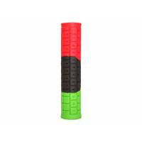 PROPALM Грипсы Pro-708-S3, 143мм, красный-чёрный-зелёный, с заглушками, с упаковкой