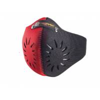Открытая маска для велоспорта "TRIGRAM M-X1", 605x155мм, лайкра/неопрен/кожа, цвет: красно-чёрный
