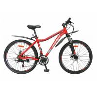 Велосипед 26" Nameless S6400DW, красный/серый, 17"