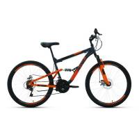 Велосипед ALTAIR MTB FS 26 disc темно-сер/оранжевы