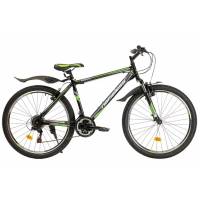 Велосипед 26" Nameless S6200, черный/зеленый