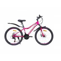 Велосипед 24" AVENGER C243DW, розовый неон/ серый,