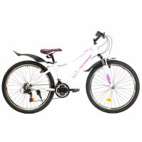 Велосипед 26" Nameless S6200W, белый/розовый