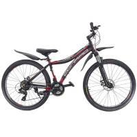 Велосипед 26" CONRAD BLAU MD MATT BLACK/RED (матов